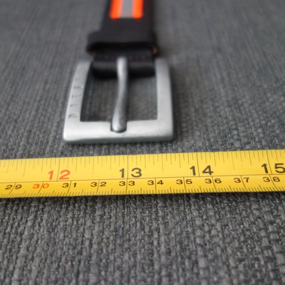 Diesel Leather Belt Made in Italy 21 49DU KOBY DRA - Picture 11 of 15